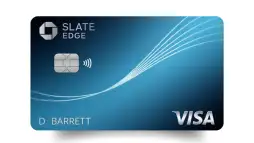 Chase Slate Edge Credit Card: credit card with no annual fee and low interest